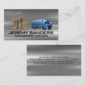 Carte De Visite Site de construction | Services de transport routi (Devant / Derrière)