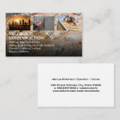Carte De Visite Site de construction | Toit | Paver | Travailleurs (Devant / Derrière)
