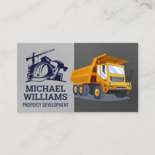 Carte De Visite Site de construction   Véhicule de vidange