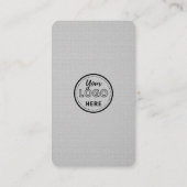 Carte De Visite Site de médias sociaux professionnels Modern Grey (Dos)