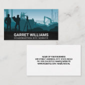 Carte De Visite Site des travaux de construction (Devant / Derrière)