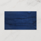 Carte De Visite Site mariage Bourgogne et bleu marine Floral (Dos)