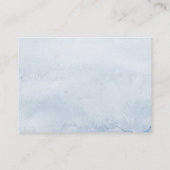 Carte De Visite Site mariage Dusty Blue Flowers (Dos)