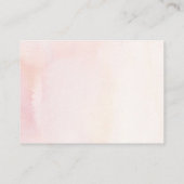 Carte De Visite Site mariage Fleurs Roses Douces (Dos)