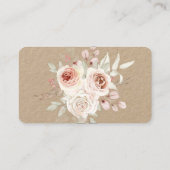 Carte De Visite Site Mariage floral Delicate RSVP Mini (Dos)