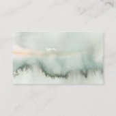 Carte De Visite Site mariage Gold Feuille Green (Dos)