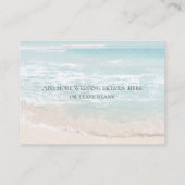 Carte De Visite Site mariage | Monogramme moderne Plage géométriqu (Dos)