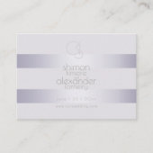 Carte De Visite Site mariage | Monogramme Violet Frappe Shimmer (Devant)