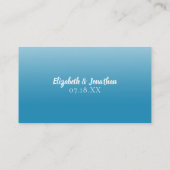 Carte De Visite Site mariage Tropical Beach String Lights Ombre (Dos)