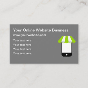 Carte De Visite Site Web d'Achats en Ligne pour les Entreprises