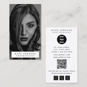 Carte De Visite Site Web de Logo d'Entreprise de Photographie en P