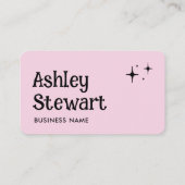 Carte De Visite Site Web de médias sociaux professionnels Rose mod (Dos)