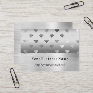 Carte De Visite site web de Silver White Diamonds nom commercial