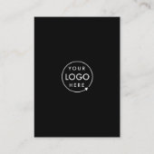 Carte De Visite Site Web d'entreprise | QR Code Scan Me Modern Bla (Dos)