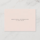 Carte De Visite SITE WEB MARIAGE | Robe d'aquarelle (Dos)