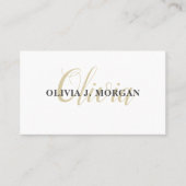 Carte De Visite Site web professionnel gris et blanc minimal moder (Devant)