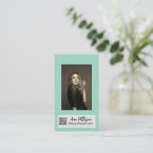 Carte De Visite site web QR code email social professionnel modern (Debout devant)