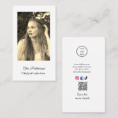 Carte De Visite site web QR code email social professionnel modern (Devant / Derrière)