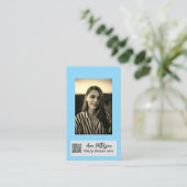 Carte De Visite site web QR code email social professionnel modern (Debout devant)
