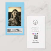 Carte De Visite site web QR code email social professionnel modern (Devant / Derrière)