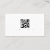 Carte De Visite Site Web QR Code Merci Rose Poussiéreux (Dos)