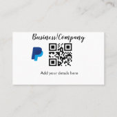Carte De Visite Site web simple de société commerciale code-barres (Dos)