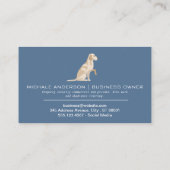 Carte De Visite Sitting et entraînement de chien | Services animau (Dos)