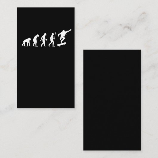 Carte De Visite Skateboard Evolution Skateboard (Devant / Derrière)