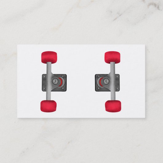 Carte De Visite SkateBoard Skate Shop Trucks and Wheels (Dos)