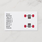 Carte De Visite SkateBoard Skate Shop Trucks and Wheels (Devant)