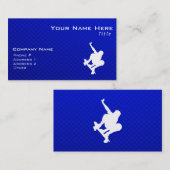 Carte De Visite Skateboarding bleu (Devant / Derrière)