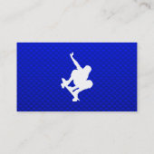 Carte De Visite Skateboarding bleu (Dos)