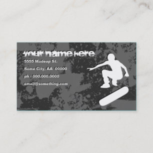 Carte De Visite skateboarding grunge