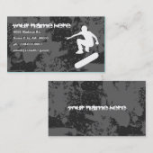 Carte De Visite skateboarding grunge (Devant / Derrière)