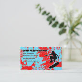 Carte De Visite skateboarding grunge (Debout devant)