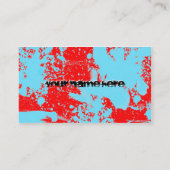 Carte De Visite skateboarding grunge (Dos)