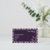 Carte De Visite Skateboarding pourpre (Debout devant)