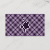 Carte De Visite Skateboarding pourpre (Dos)