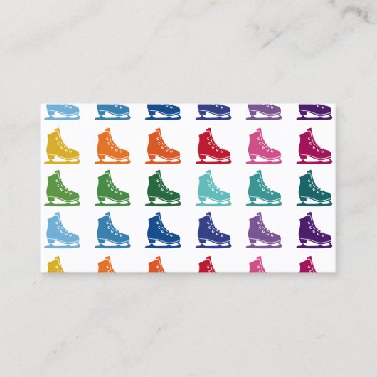 Carte De Visite Skates Colorful Fun Array (Devant)