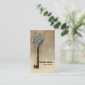 Carte De Visite Skeleton Key Vintage look antique (Debout devant)