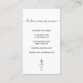 Carte De Visite Skeleton orthopédique (Dos)