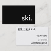 Carte De Visite ski (Devant / Derrière)