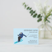 Carte De Visite Ski (Debout devant)