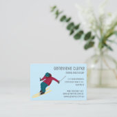 Carte De Visite Ski (Debout devant)