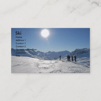 Carte De Visite Ski