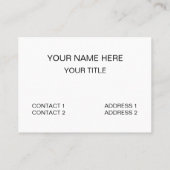 Carte De Visite Ski Aller Avec Le Ski De Flux (Dos)