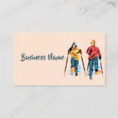 Carte De Visite Ski de ski Classes de ski sur mesure Affaires (Dos)