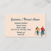 Carte De Visite Ski de ski Classes de ski sur mesure Affaires (Devant)