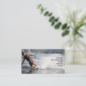 Carte De Visite Ski d'eau (Debout devant)