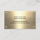 Carte De Visite Skid Steer Conducteur d'équipement de construction (Dos)